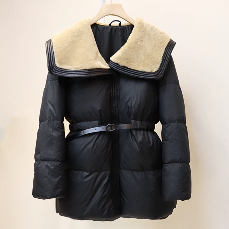 Puffer Jacket – Faux Fur Collar – Winter Warmth Style