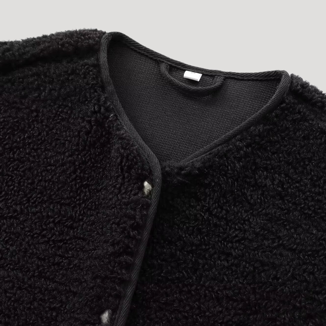 Fleece Jacket – Button Front – Cosy Winter Essential