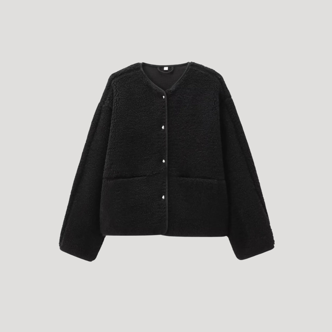 Fleece Jacket – Button Front – Cosy Winter Essential