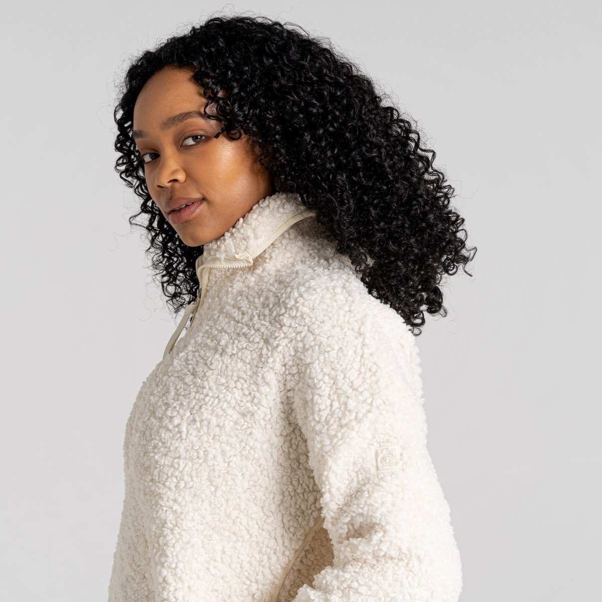 Half-Zip Fleece – Soft Teddy Texture – Cosy Everyday Layer