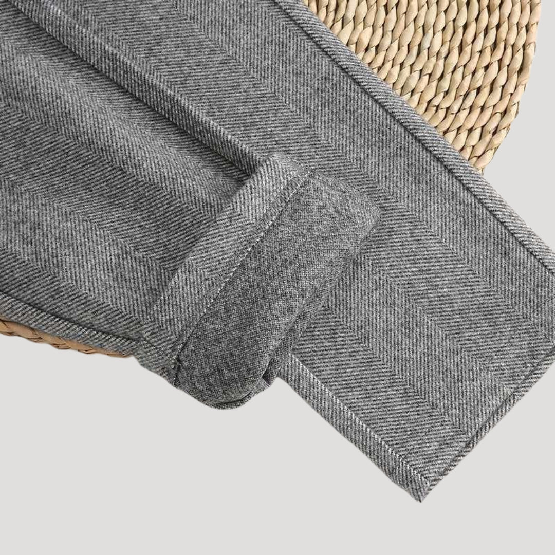 Heritage herringbone trousers men – tailored fit