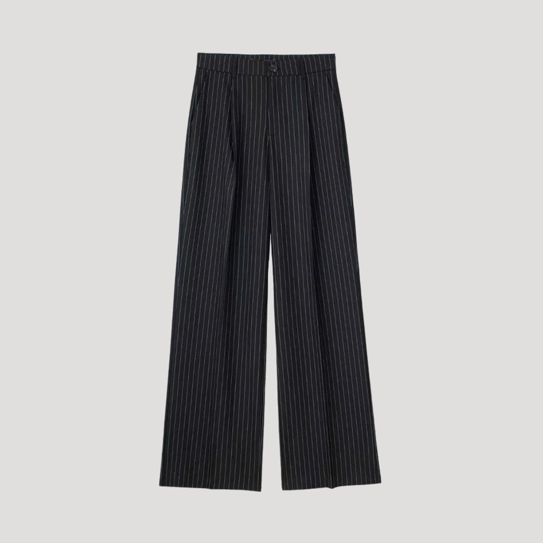 Wide-Leg Trousers – High Waist – Elegant Office Style