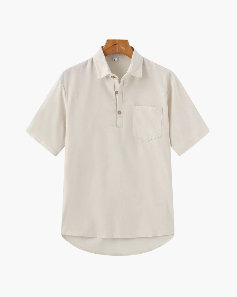 Linen Polo Shirt – Short Sleeve – Lightweight Summer Style