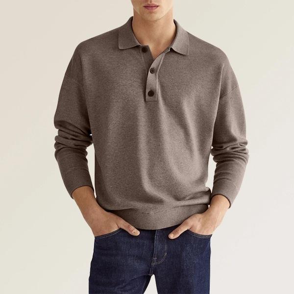 Long Sleeve Polo – Brushed Cotton – Smart Everyday Comfort