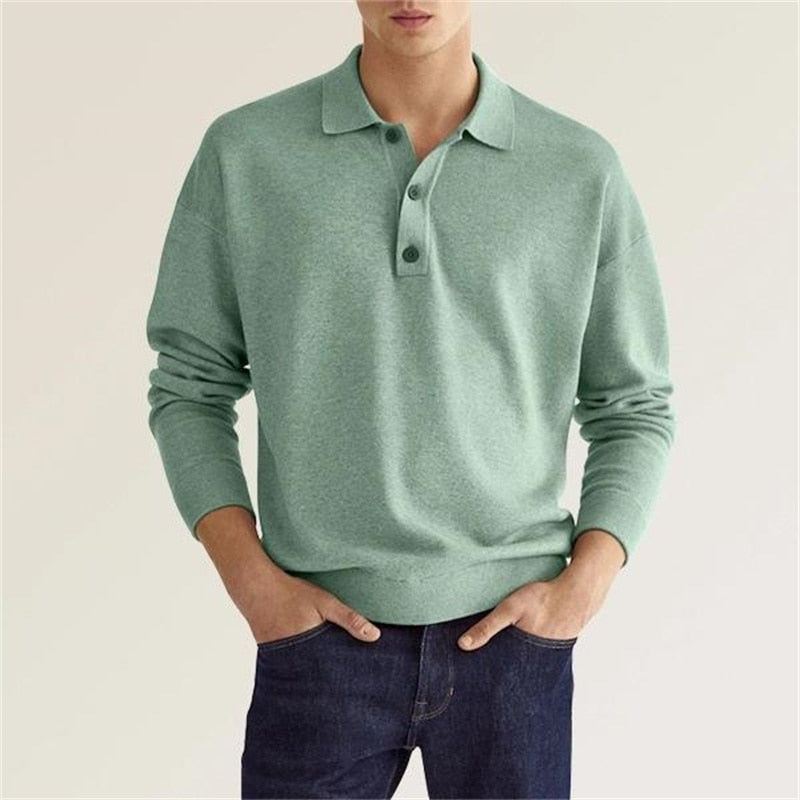 Long Sleeve Polo – Brushed Cotton – Smart Everyday Comfort