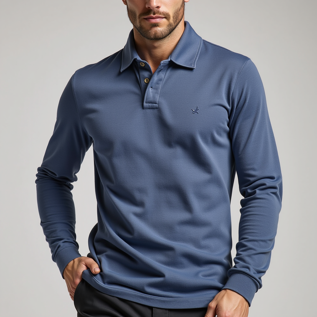 Long Sleeve Polo – Performance Knit – Sleek Smart Activewear