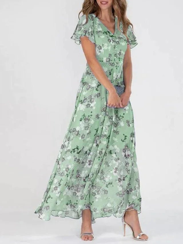 Maxi Dress – Floral Chiffon – Light & Flowing Summer Style