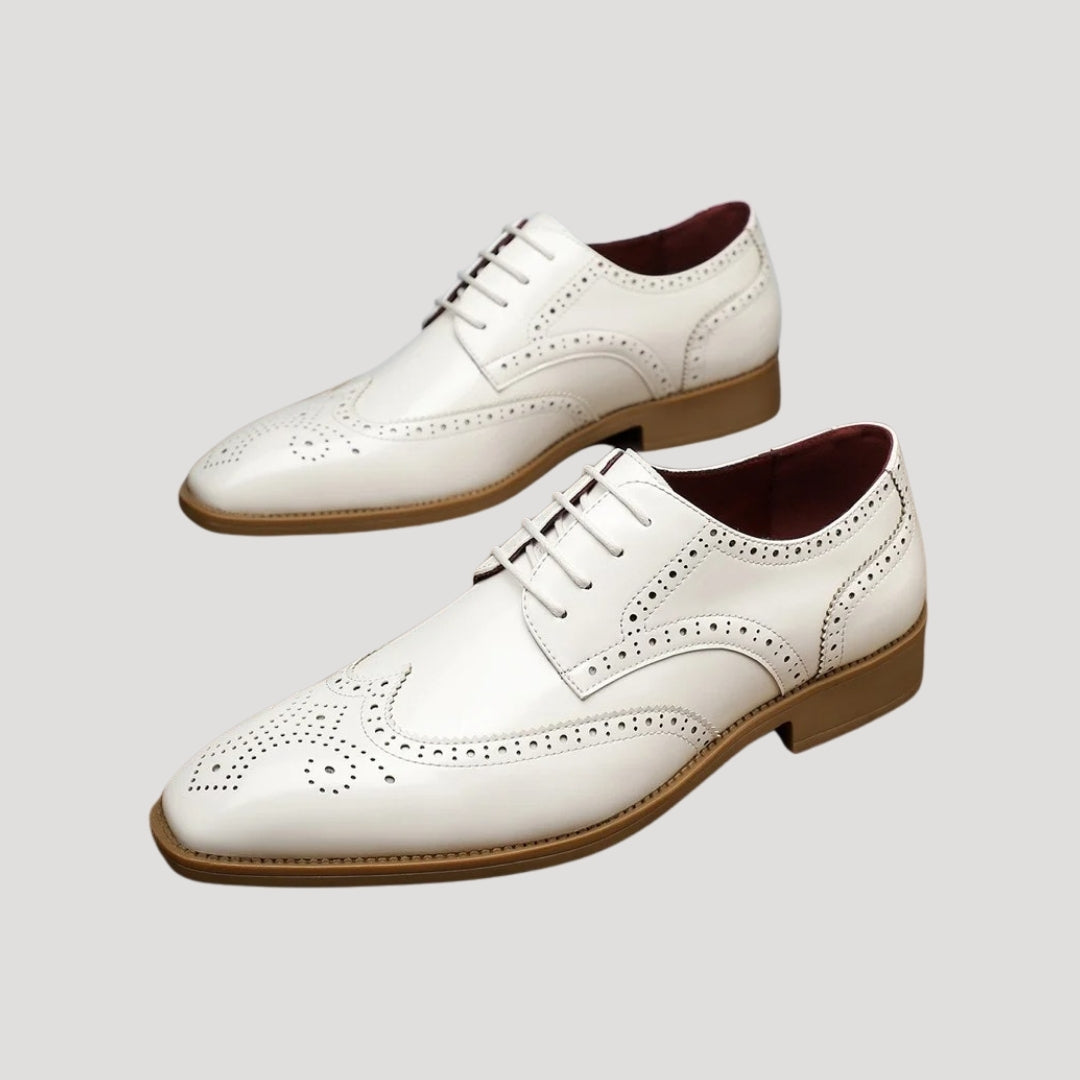 Oxford Dress Shoes – Wingtip Brogue – Formal Leather Style