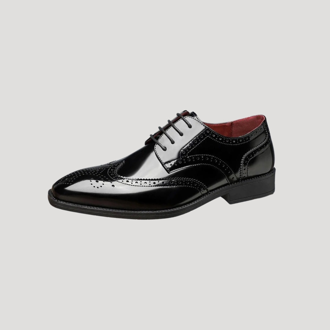 Oxford Dress Shoes – Wingtip Brogue – Formal Leather Style