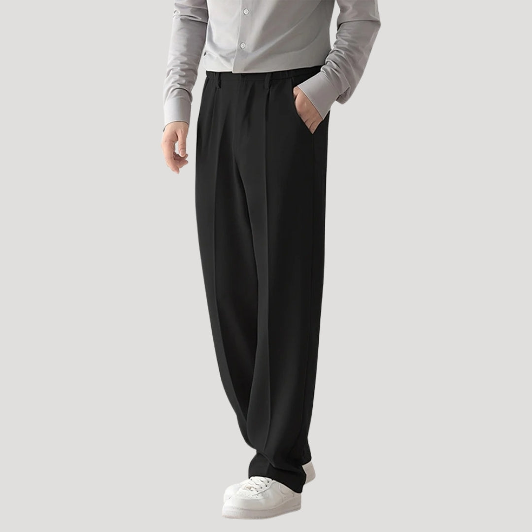 Men’s Trousers – Elastic Waist – Smart Casual Straight Fit