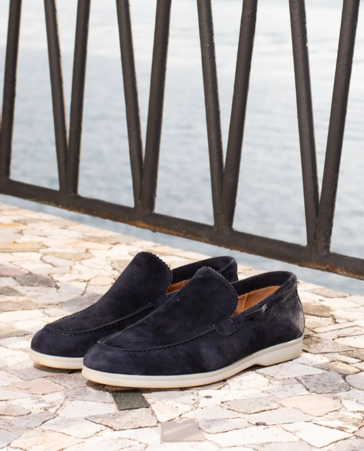Men's Suede Loafers - Classic Slip-On Penny Loafers for Comfort and Style