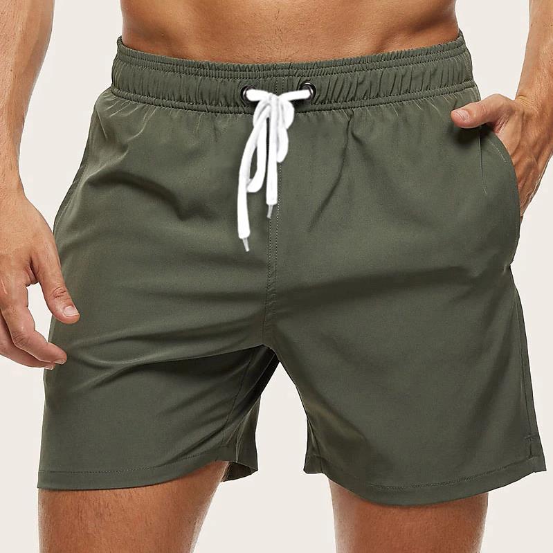 Mens Swim Trunks – Quick-Dry Fabric – Stylish Beach Getaway