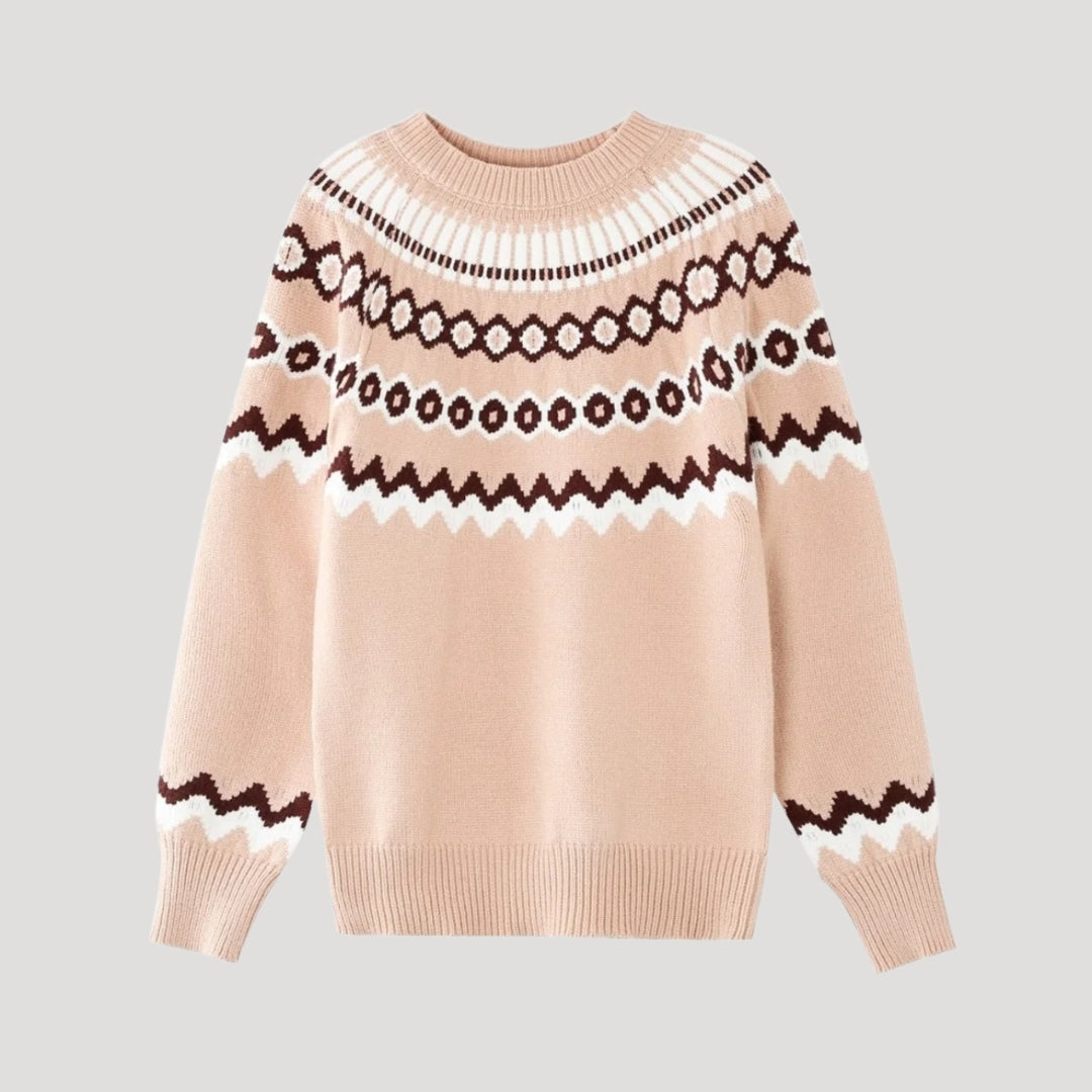 Patterned Sweater – Zigzag Knit – Cosy Winter Style