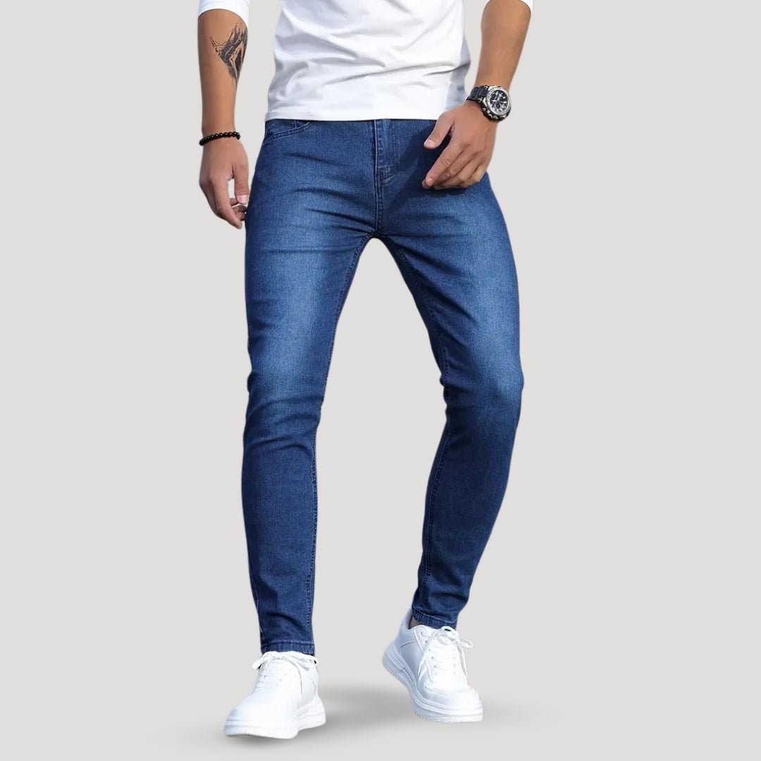 Slim Fit Jeans – High Stretch – Deep Blue Comfort Denim
