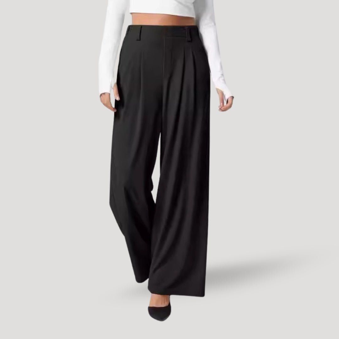 Wide-Leg Pants – Soft Stretch Fabric – Casual Chic Fit