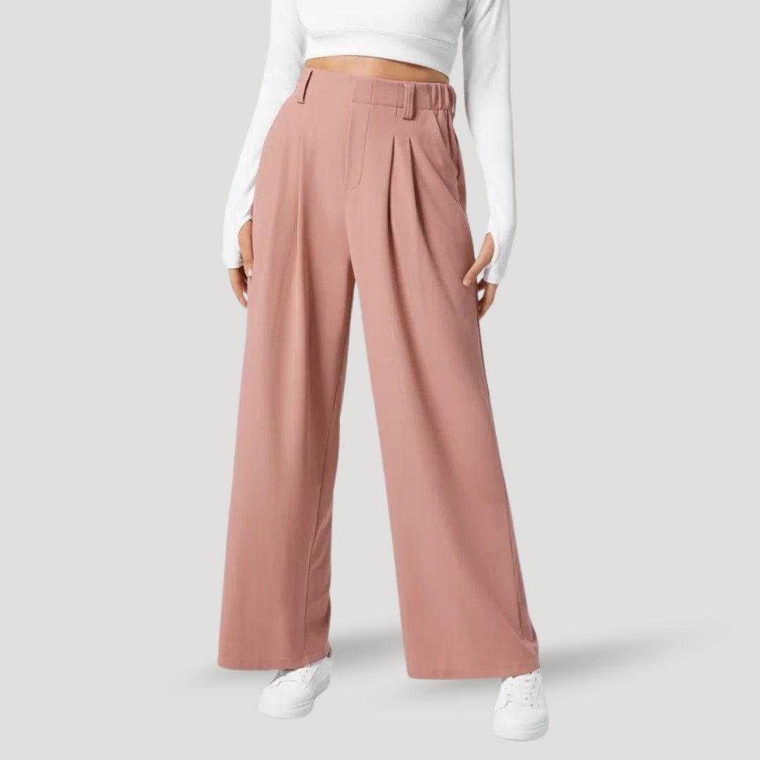 Wide-Leg Pants – Soft Stretch Fabric – Casual Chic Fit