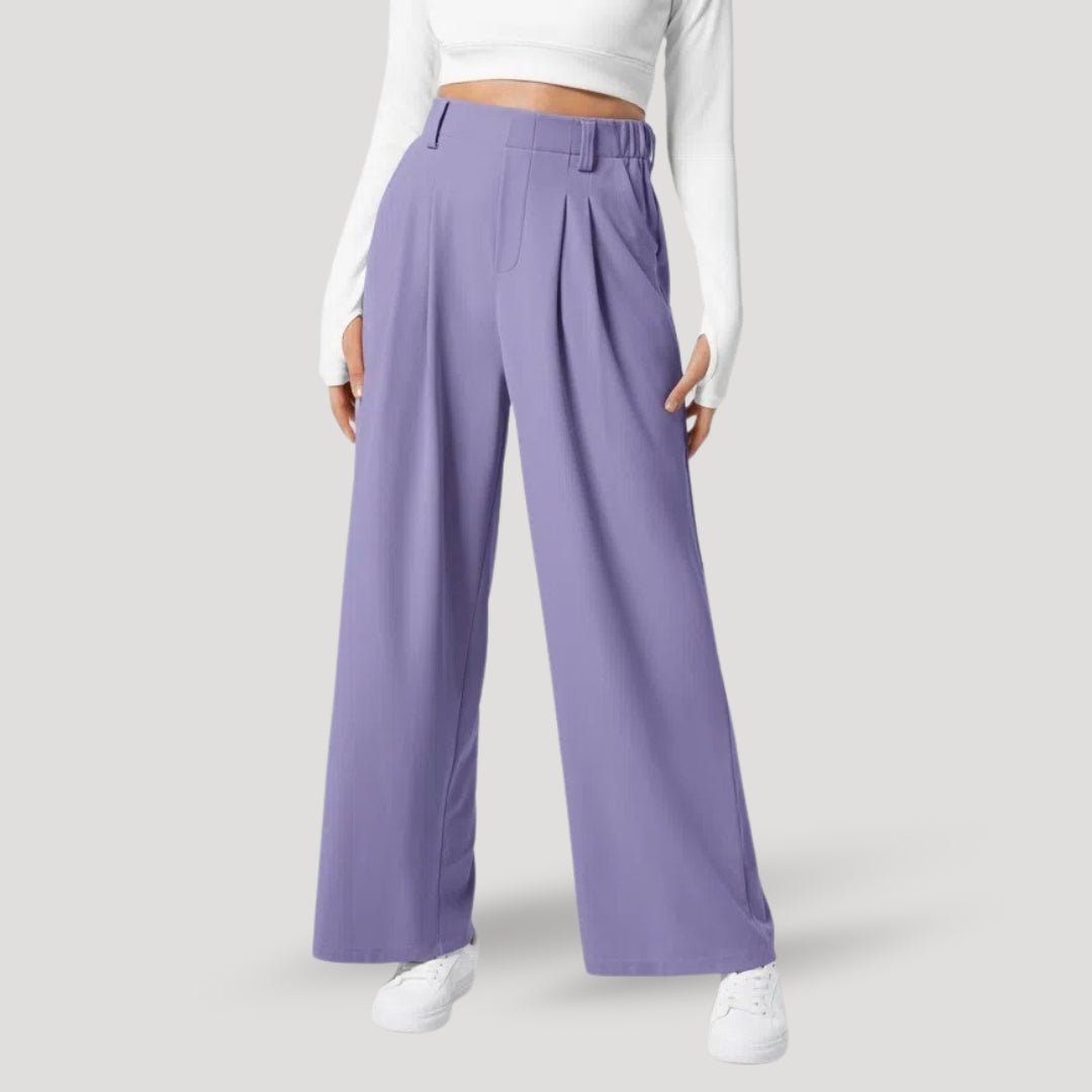 Wide-Leg Pants – Soft Stretch Fabric – Casual Chic Fit