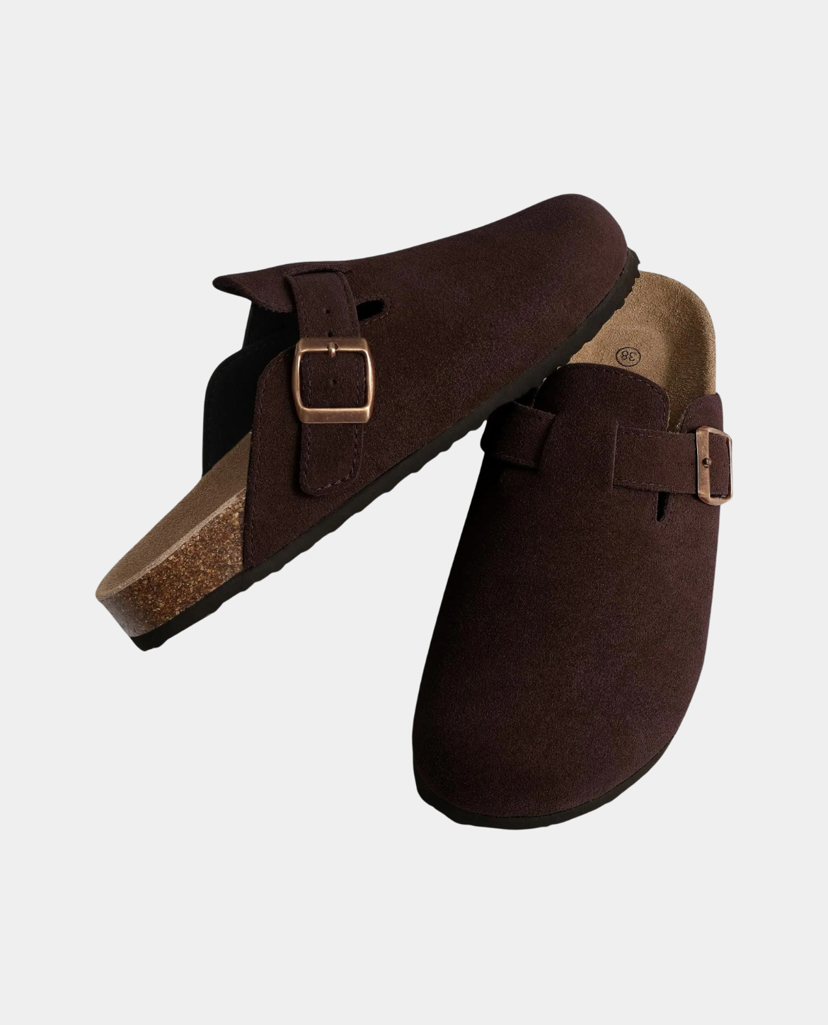 Suede Clogs for Men with Adjustable Strap