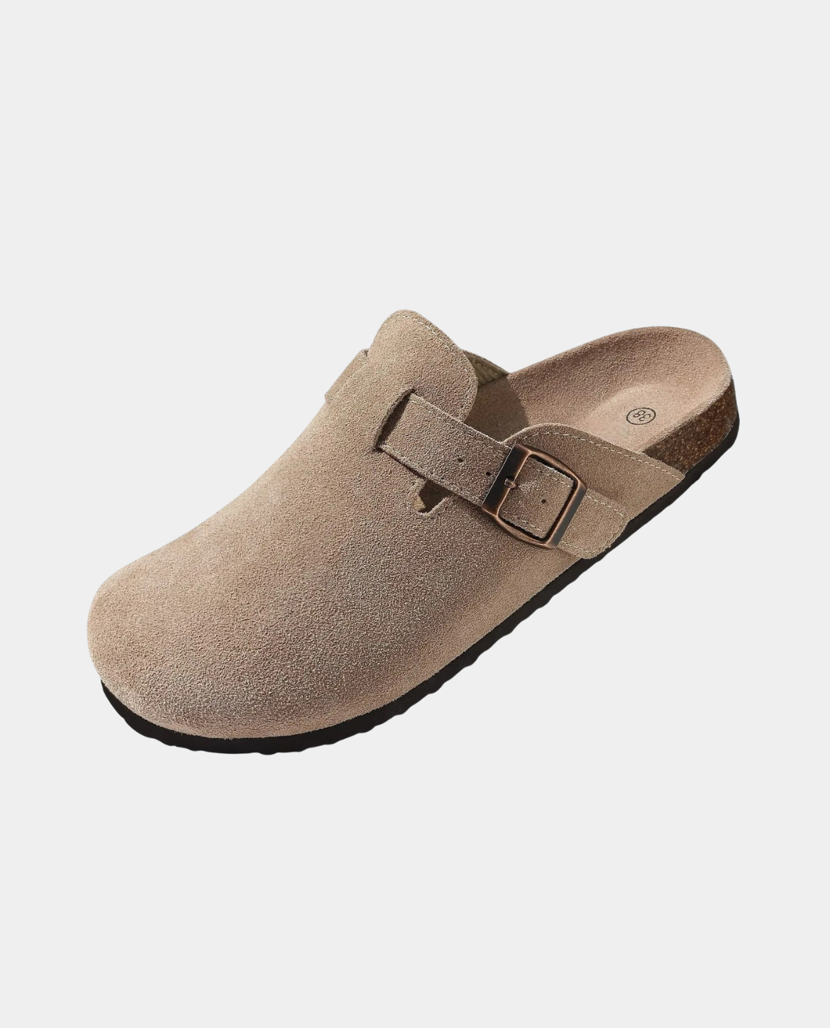 Suede Clogs for Men with Adjustable Strap