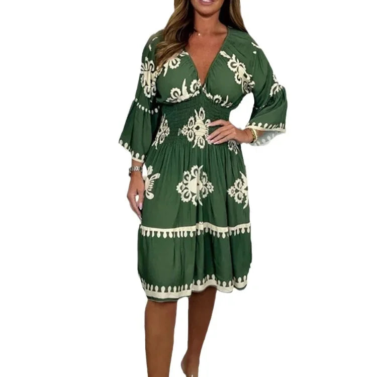 Dress – Vibrant Print – Casual Day Out Style