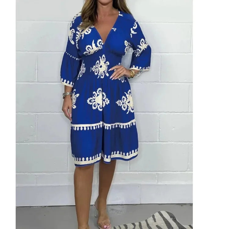 Dress – Vibrant Print – Casual Day Out Style