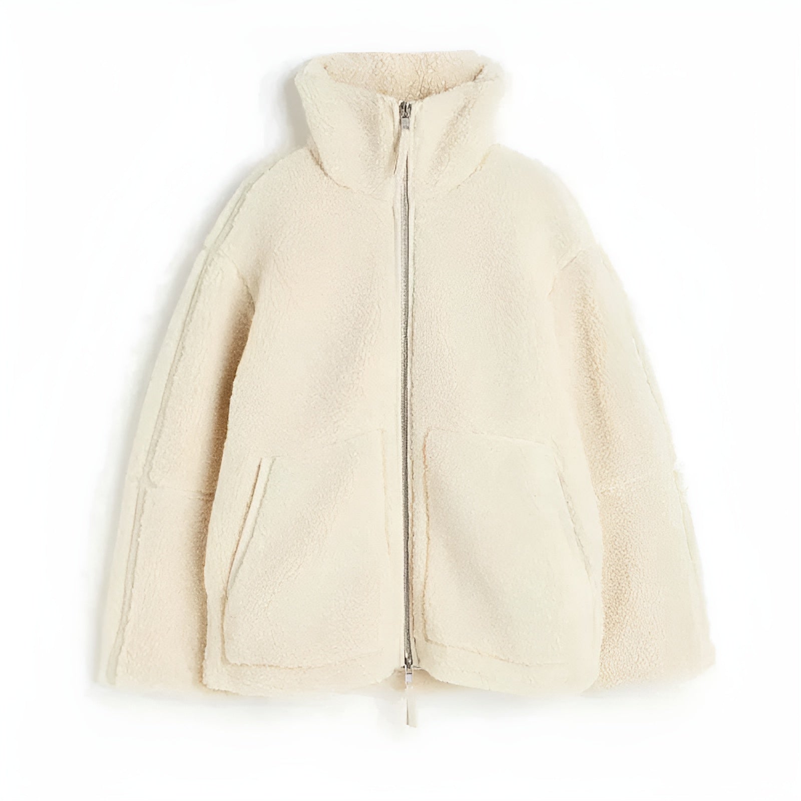 Teddy Fleece Jacket – Oversized Fit – Cozy Winter Style
