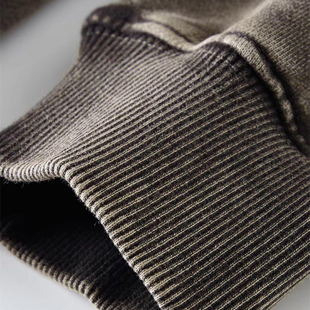 Men’s Zip-Up Hoodie – Vintage Red – Casual Everyday Fit