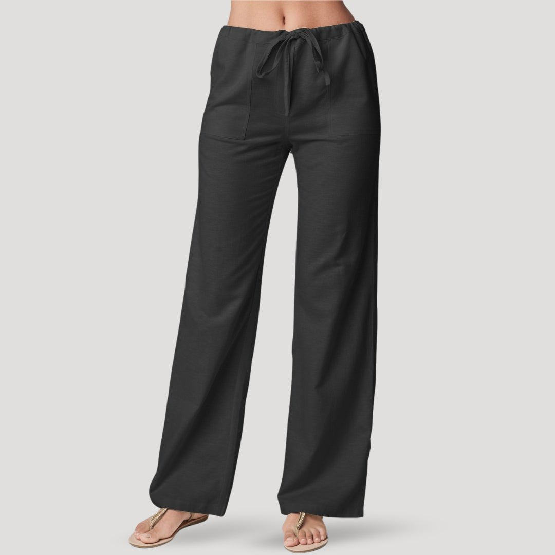 Lounge Pants – Soft Cotton Blend – Wide Leg with Drawstring