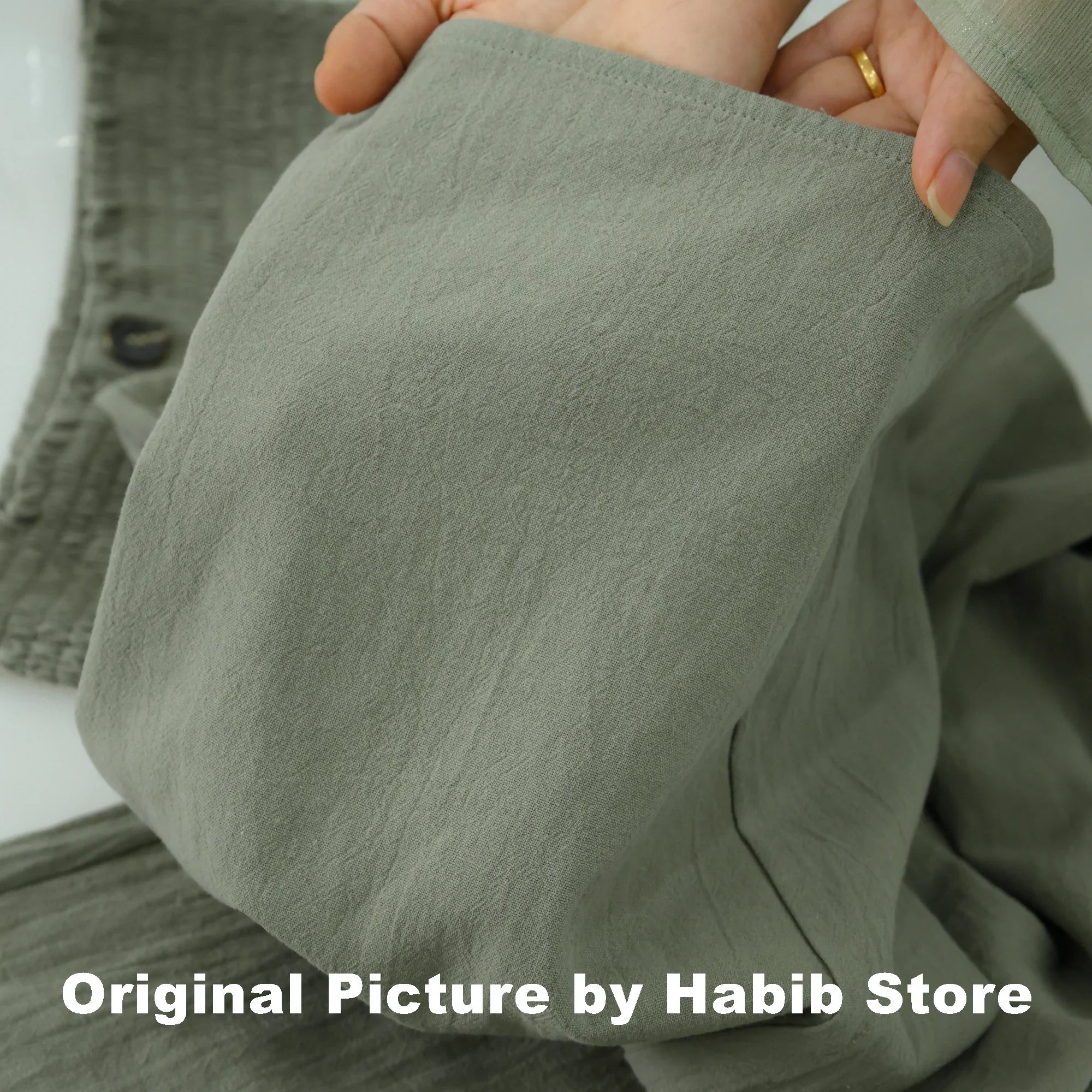 Wide Leg Trousers – Cotton Linen Blend