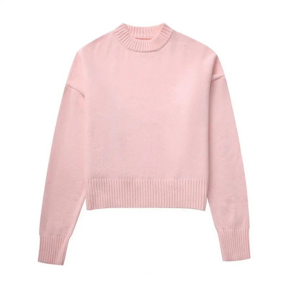 Women's Ribbed Knit Pullover Sweater