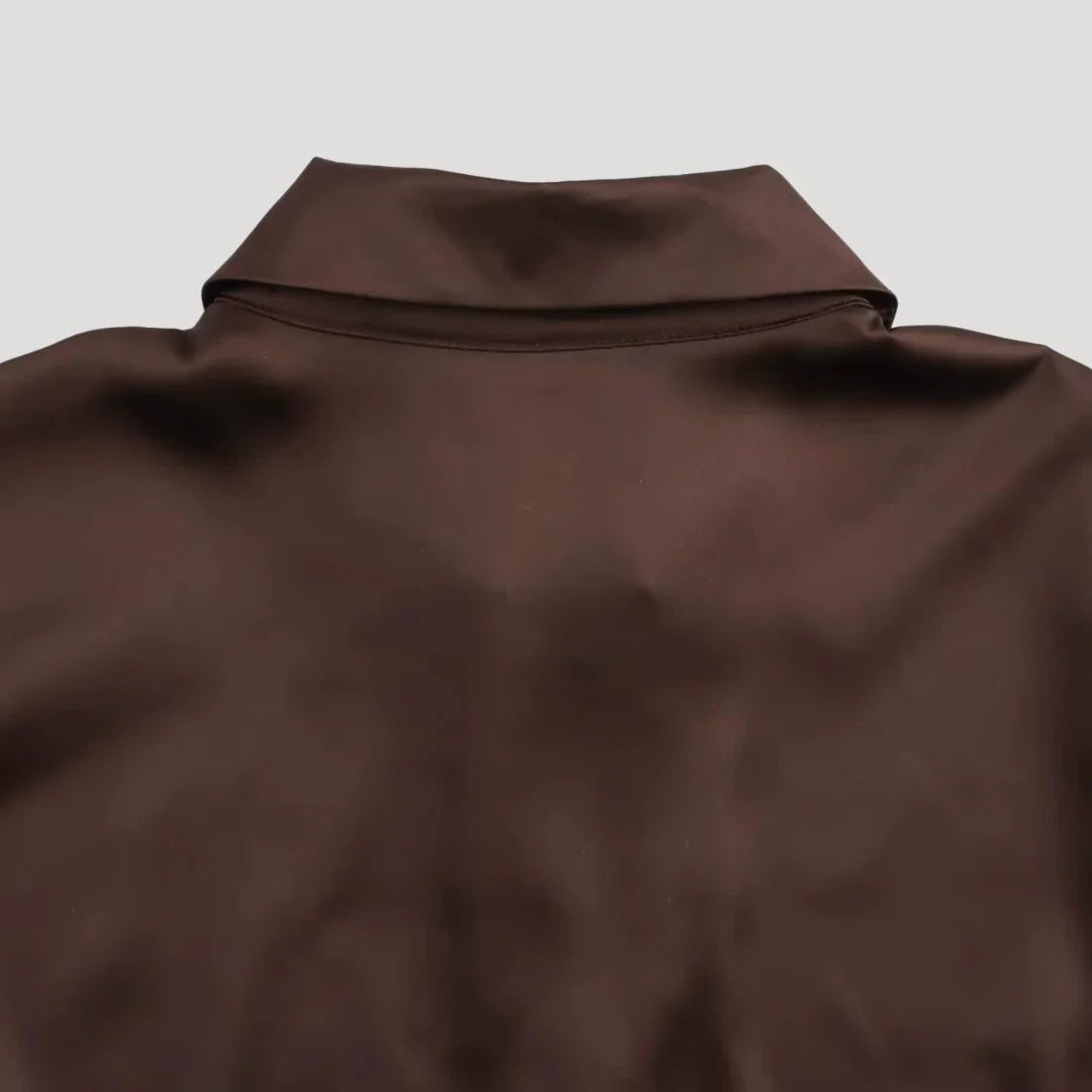 Satin oversized blouse